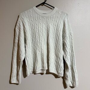 Gap Cream Cable Knit Sweater Size Medium